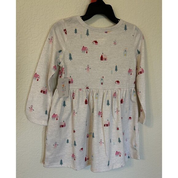 NTW Girls‎ Garanimals 1 Piece Dress Winter Cream  Pockets Size 2T - Picture 2 of 5